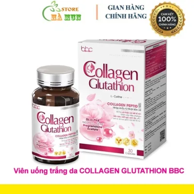Viên uống trắng da COLLAGEN GLUTATHION tăng nội tiết tố nữ, sáng da, giảm thâm mờ nám, tàn nhang