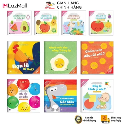 Set of 10 PCs English-Vietnamese IPM books for kids (with audio files)-Japan elittle book smart development for children from 0 - 6 years old
