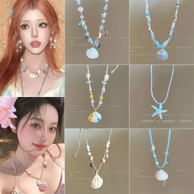 Vòng cổ nữ từ vỏ hải sản - Chuỗi xương đòn làm quà tặng