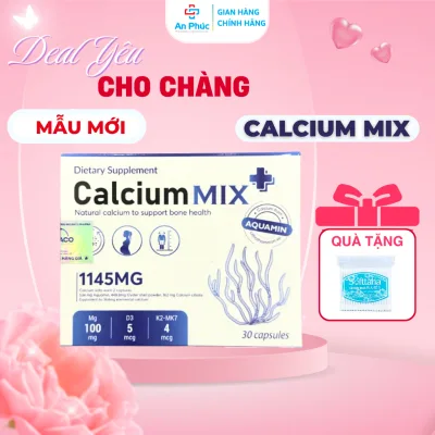 Canxi Hữu Cơ CALCIUM MIX - Bổ Sung Canxi, D3K2 Và Các Khoáng Chất Tốt Cho Xương, Canxi Cho Mẹ Bầu