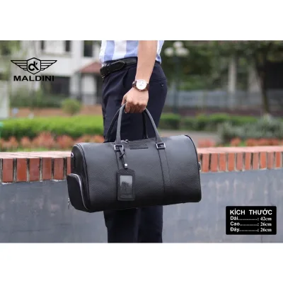 Golf Bag - Maldini Golf Bag Made of 100% Genuine Leather - Has Separate Shoe Compartment - 2022 Model