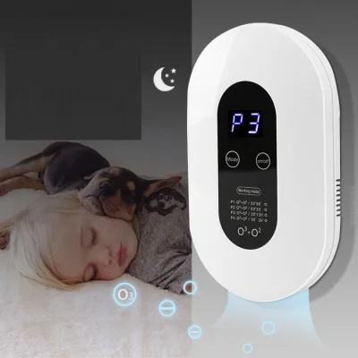 Mini Negative Ion Ozone Air Purifier with 5 Modes to Eliminate Odors in the Toilet, Kitchen, Bedroom, Dog and Cat Odors, Tobacco