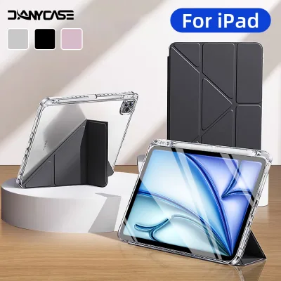DANYCASE for Clear iPad Case Cover for iPad 11 A16 10 Air 11 13 M4 M3 M2 Air 5 Air 4 Pro 11 13 M5 M4 7/8/9Th 10.2 Pro 11 Pro 12.9 4/5/6 Mini 6 Mini 7 A17 Pro 8.3 5/6 Air 2 9.7 Folding Tablet Cover with Pencil Case
