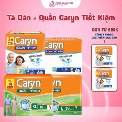 Caryn Economical Diapers/Diaper Pants Size M10 M18 L10 L18 Xl10 Xl18 - Caryn Day and Night - Belgium Elderly Diapers - Thanh Ngan Store