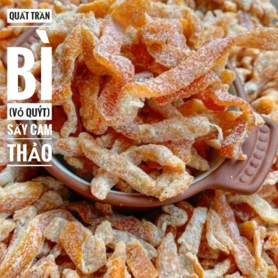 Quất trần bì - vỏ quýt sấy cam thảo siêu ngon 250g/500g - đồ ăn vặt- tết - mứt tết