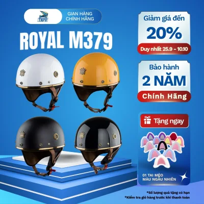 Royal M379 Helmet in Many Colors – Fashionable Half-Head, Suitable for Men and Women