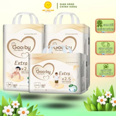 Bỉm dán, Bỉm quần Gooby Extra, Bỉm Gooby Ngày Mỏng, Mềm Mại, Chống Tràn đủ size cho bé