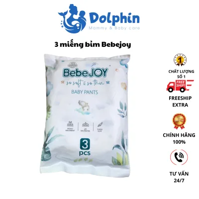 2 miếng bỉm dùng thử bỉm Bebejoy Hàn Quốc - tã bỉm siêu thấm hút 4s, siêu mỏng 15mm