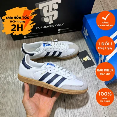 Adidas Samba Og White Night Indigo Gum If3814 Sneakers Full Box Tag Auth