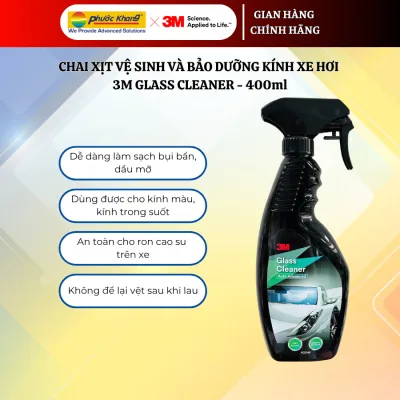 Chai xịt bảo dưỡng và vệ sinh kính xe hơi 3M GLASS CLEANER - 400ml