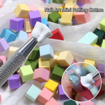 50 / 100 Chiếc Mini Vuông Mềm Xốp Gradient Móng Tay Nghệ Thuật Stamper Dụng Cụ Màu Sắc Phai Màu Dễ Dàng Chuyển Dập Xốp Móng Tay Nghệ Thuật Dụng Cụ