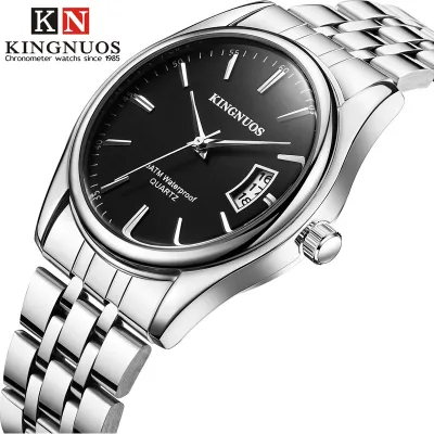 Đồng Hồ Nam Dây Thép Chính Hãng KINGNOUS TD1 Cao Cấp Có Lịch Ngày Thời Trang Đẹp Giá Rẻ