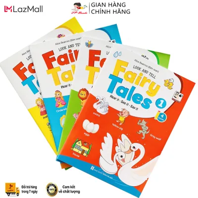 Combo 4-piece look and tell-fairy stories-English picture thinking comic for kids