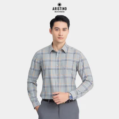 Áo Sơ mi Nam Aristino form Regular fit, hoạ tiết kẻ tinh tế, sang trọng - 1LS05203
