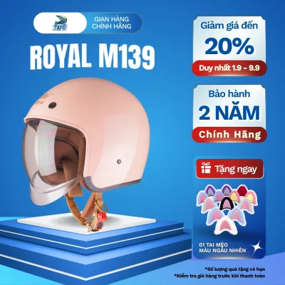 Royal M139 3/4 Helmet with Goggles - High Quality Helmet, Removable Lining for Easy Cleaning, Army Green