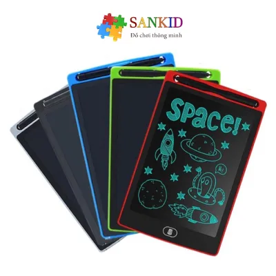 Bảng điện tử LCD tự xóa thông minh cho bé Sankid giúp bé thỏa sức sáng tạo