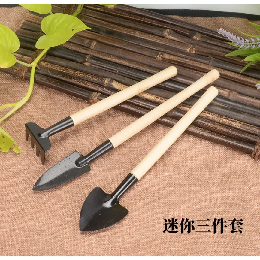 Bộ Dụng Cụ Làm Vườn Cán Gỗ - nhỏ