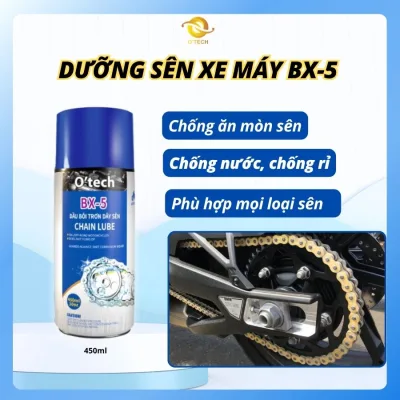 Otech Bx5 450ml Non-Splash Motorcycle Chain Maintenance Spray - High Quality Product