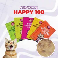 Pate Wanpy Happy 100 cho mèo , bate mèo wanpy happy 100 gói 70g