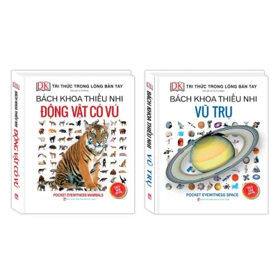 Sách - Combo Bách khoa thiếu nhi động vật có vú + Bách khoa thiếu nhi Vũ trụ (bìa cứng)