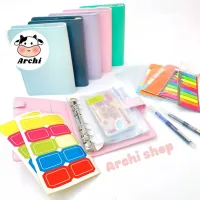 Sổ tiết kiệm đựng tiền sổ chi tiêu tiết kiệm thông minh nhiều ngăn túi zip A6 dùng đựng tiền tiết kiệm