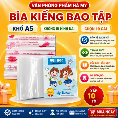Bìa bao tập vở học sinh khổ 20.5cm Bình Tân Loại Không In Hình Nai
