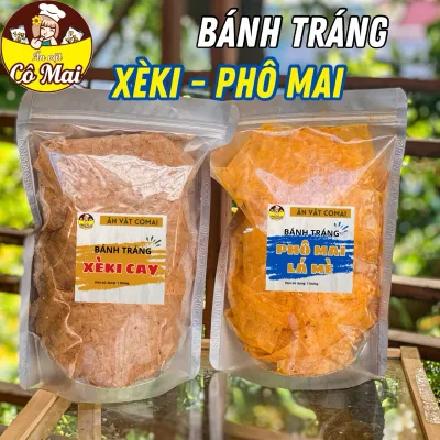 Bánh Tráng XÈKI Muối Tỏi, Phô Mai Túi Zip 200Gr