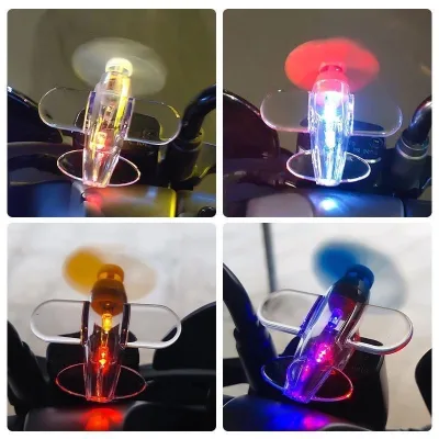 GOODLETI Máy Bay Nhỏ Flash Xung Trang Trí Xe Hơi Có Đèn LED, Máy Bay Mini, Trang Trí Mũ Bảo Hiểm Xe Máy