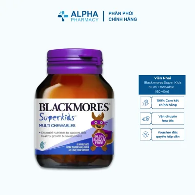 Blackmores Super Kids Multi Chewable Tablets Provide Vitamins & Minerals for Children - 60 Tablets