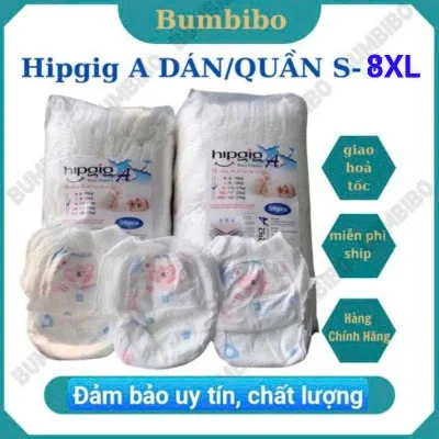 100 Miếng Bỉm Quần HIPGIG A  Đủ Size M,L,XL,XXL,3XL,4XL