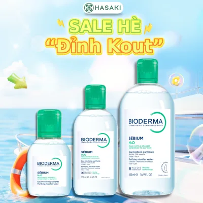 Nước Tẩy Trang Bioderma Dành Cho Da Dầu & Hỗn Hợp Sébium H2O Hasaki chính hãng