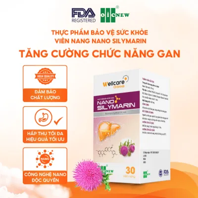 Thực Phẩm Bảo Vệ Sức Khỏe Nano Silymarin OIC NEW Tăng Cường Chức Năng Gan Bảo Vệ Gan Lọ 30 Viên