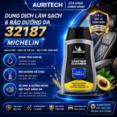 Dung Dịch Làm Sạch & Bảo Dưỡng Da Michelin Leather Cleaner 32187 chai 250ml