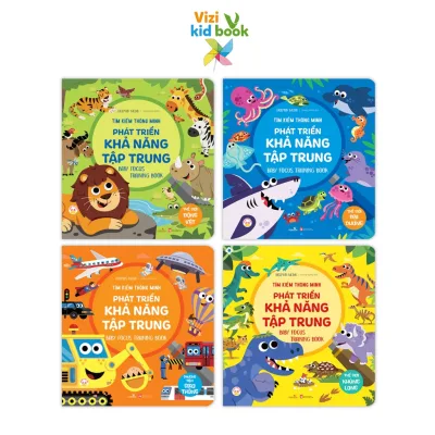 Sách thiếu nhi - Combo 4 cuốn Tìm Kiếm Thông Minh - Phát Triển Khả Năng Tập Trung - Sách tương tác - Trẻ 2-6 tuổi