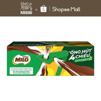 Sữa lúa mạch Nestlé MILO thùng 12 x 180ml (12x4x180ml)
