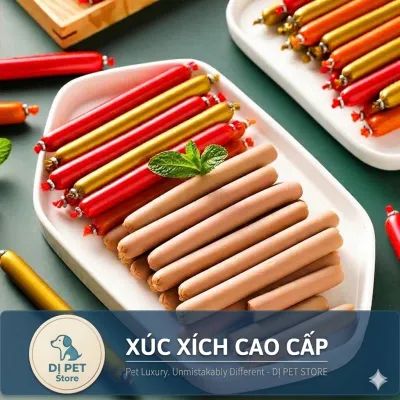 Xúc xích cho Chó Mèo/ Đồ ăn nhẹ cho thú cưng/ Thức ăn cho chó mèo - DỊ PET STORE
