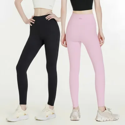 Hibi Sports Qd325 Yoga Gym Pants, Plain Style with Butt-Lifting Lines, High-Quality Hi Fabric Fabric