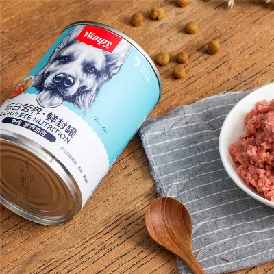 Wanpy Đồ ăn cho chó đóng hộp nghịch ngợm 375g Đồ ăn nhẹ cho chó trưởng thành Chó con Đồ ăn nhẹ tươi dinh dưỡng Lon kín Lon lớn Thịt tốt Đồ ăn nhẹ cho chó 26... 14 DLSG