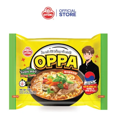 Combo 10 gói Mì ăn liền Oppa vị Sườn Heo Otoki 65g
