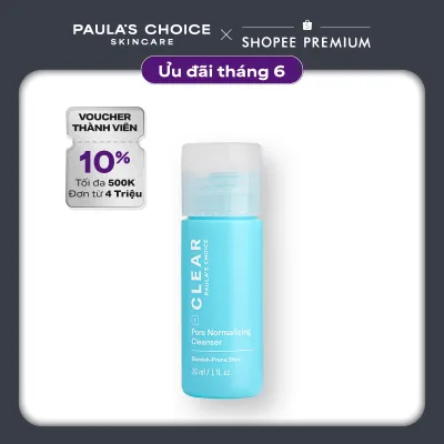 Sữa rửa mặt dạng gel ngăn ngừa mụn và se khít lỗ chân lôngPaula’s Choice Clear Pore Normalizing Cleanser 30ml 6006