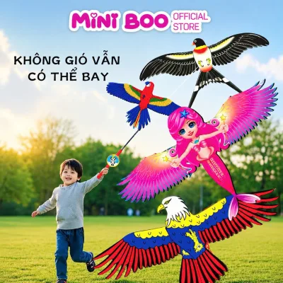 Cần Câu Diều Diều Mini Boo Cầm Tay Diều Động Diều Hoạt Hình Cho Trẻ Em Diều Không Cần Gió Vẫn Có Thể Bay