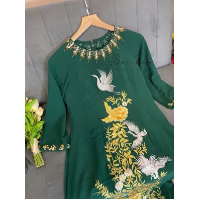 áo dài mẹ thêu 4.800.000 siêu sale áo dài bigsize Cần Thơ