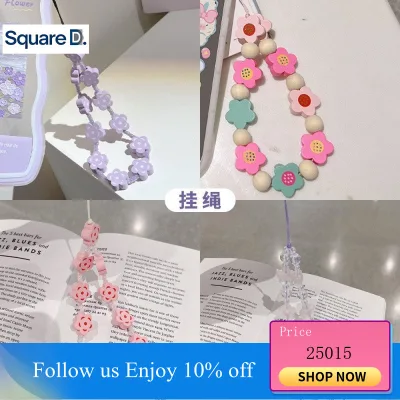 Dây treo vỏ điện thoại di động Dây Đeo Dây đeo màu sắc tươi mới dây đeo cổ tay cầm tay dây đeo điện thoại di động Dây đeo điện thoại di động dây đeo phù hợp với iPhone14 mẫu nữ