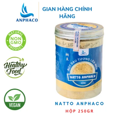 Natto đậu tương lên men Anphaco hộp bột 250gr hỗ trợ tai biến, đột quỵ, bổ xung vitamin K2, lợi khuẩn=p
