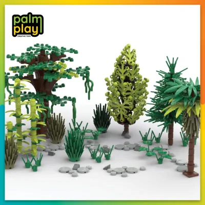Bộ sưu tập mô hình MOC các loại cây xanh - Đồ chơi gạch lắp ráp xếp hình