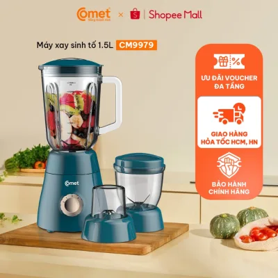 Máy xay sinh tố 3 cối 450W COMET - CM9979