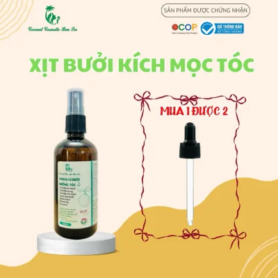Xịt Bưởi Gừng Trà Xanh Coconut Cosmetic Ben Tre 100ml
