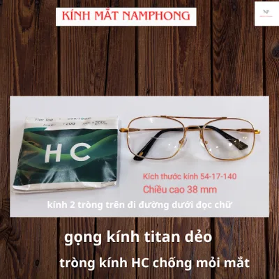 Kính mắt, kính viễn 2 tròng ,trên đi đường dưới đọc sách, xem điện thoại[ gọng dẻo titanium]