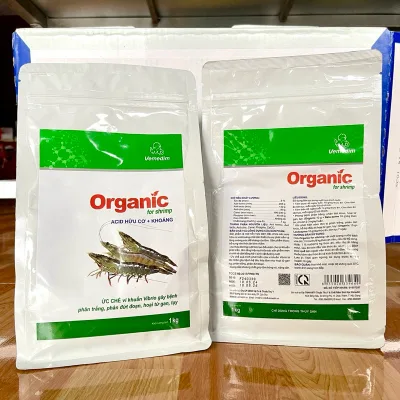 Organic Vemedim cung cấp Acid hữu cơ + Khoáng giúp tôm phát triển tốt