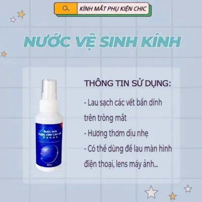 Nước vệ sinh Kính mắt Nano cao cấp, chuyên dụng dạng xịt, lau cả màn hình máy tính, điện thoại Sam Store